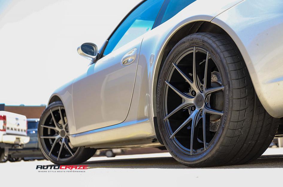 PORSCHE CARRERA TARGA BLACK   MACHINED WITH DOUBLE DARK TINT
